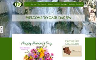 Oasis Day Spa website