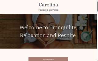Carolina Massage & bodywork website