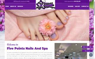 Five Points Nails And Spa website