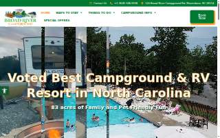 Broad River Campground website
