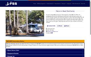 Falcon Nest Family Campground website