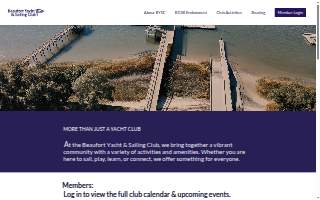 Beaufort Yacht & Sailing Club website