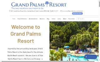Grand Palms Resort In Surfside Beach website