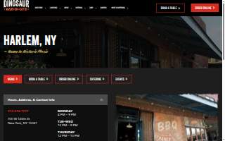 Dinosaur Bar-B-Que website
