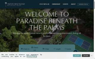 Hilton Head Island Motorcoach Resort website