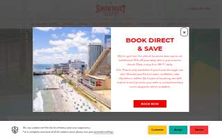 Showboat Resort Atlantic City website