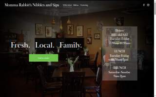 Momma Rabbit's Nibbles and Sips website