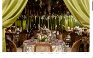 Hamilton Events website