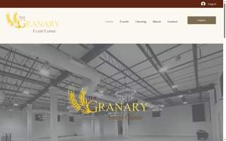 The Granary Event Center website