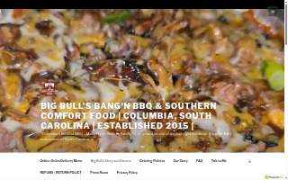 Big Bull's Bang'n BBQ and Southern Comfort Food website