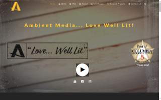 Ambient Media Event Lighting Design website