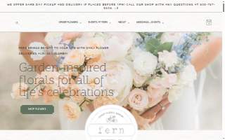 Fern Studio Flowers website