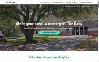 The Oaks Venue website