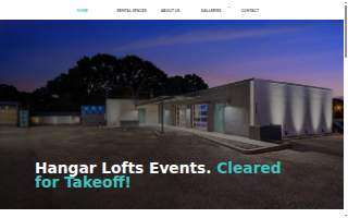 Hangar Lofts Events website
