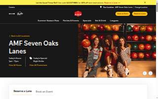 AMF Seven Oaks Lanes website