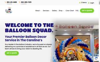 The Balloon Squad website