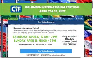 Columbia International Festival website