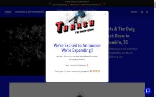Thrash The Smash Room website