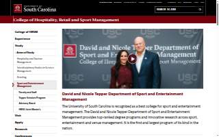 Sport and Entertainment Management website