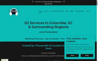 Bridal DJs website