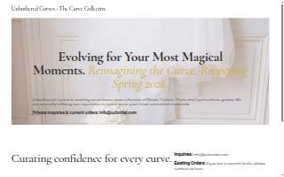 Unbothered Curves Bridal Suite website