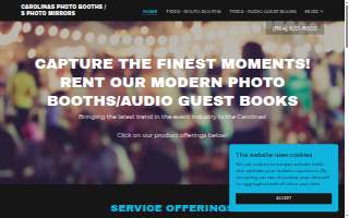 Carolinas Photobooths website