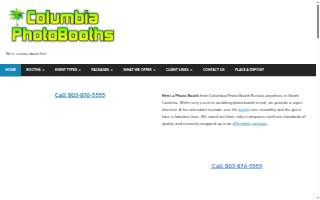 Columbia Photo Booths website