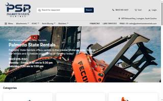Palmetto State Rentals website