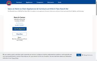 Rent-A-Center of Columbia website