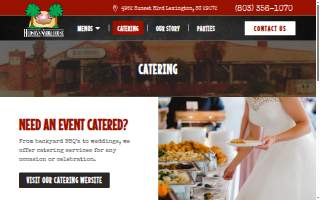 Hudson's Smokehouse Catering website