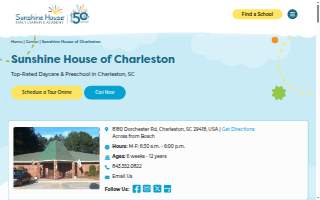 Sunshine House of Charleston website