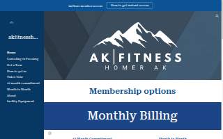 AK | Fitness website