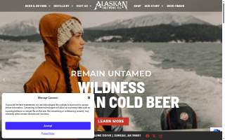 Alaskan Brewing Co website
