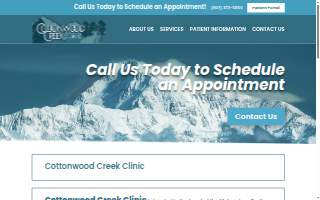 Cottonwood Creek Clinic website