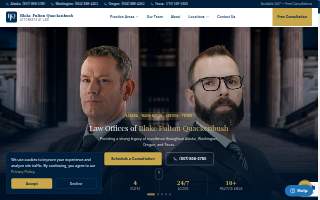 Law Offices of Blake Fulton Quackenbush website