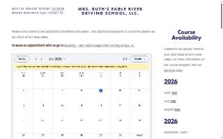 Eagle River Driving School LLC of Ambler website