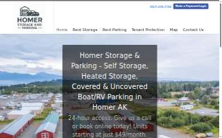 Homer Storage & Parking of Ambler website