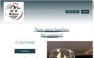 61 Degrees North Winery of Anchor Point website