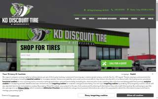 KD Discount Tire of Anchor Point website