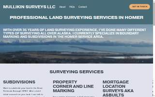 Mullikin Surveys LLC of Anchor Point website