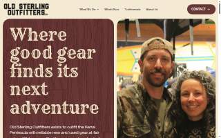 Old Sterling Outfitters website