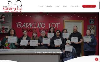 Barking Lot Doggie Daycare website