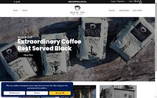 Black Cup Coffee website