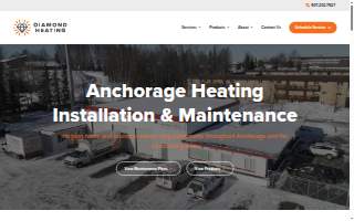 Diamond Heating & Air website