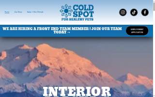 Pet supply store website