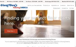 Giant Dons Flooring America of Aniak website