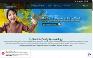 Alaska Family Dermatology website