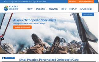 Alaska Orthopedic Specialists of Anvik website