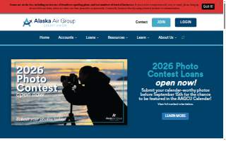Alaska Air Group Credit Union of Arctic Village website