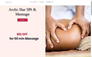 Arctic Star SPA & Massage website